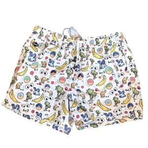 NIKBEN White Graphic Men’s Swim Shorts NWT XXL (runs small)